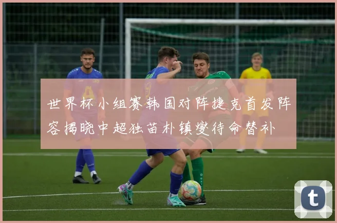 世界杯小组赛韩国对阵捷克首发阵容揭晓中超独苗朴镇燮待命替补
