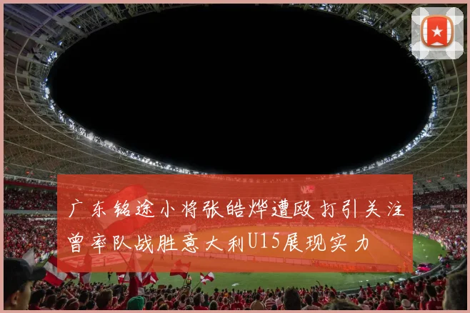 广东铭途小将张皓烨遭殴打引关注曾率队战胜意大利U15展现实力