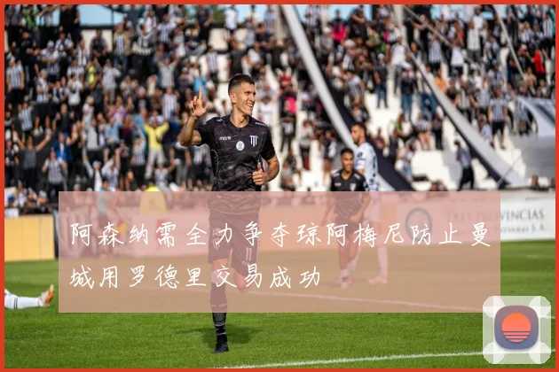 阿森纳需全力争夺琼阿梅尼防止曼城用罗德里交易成功